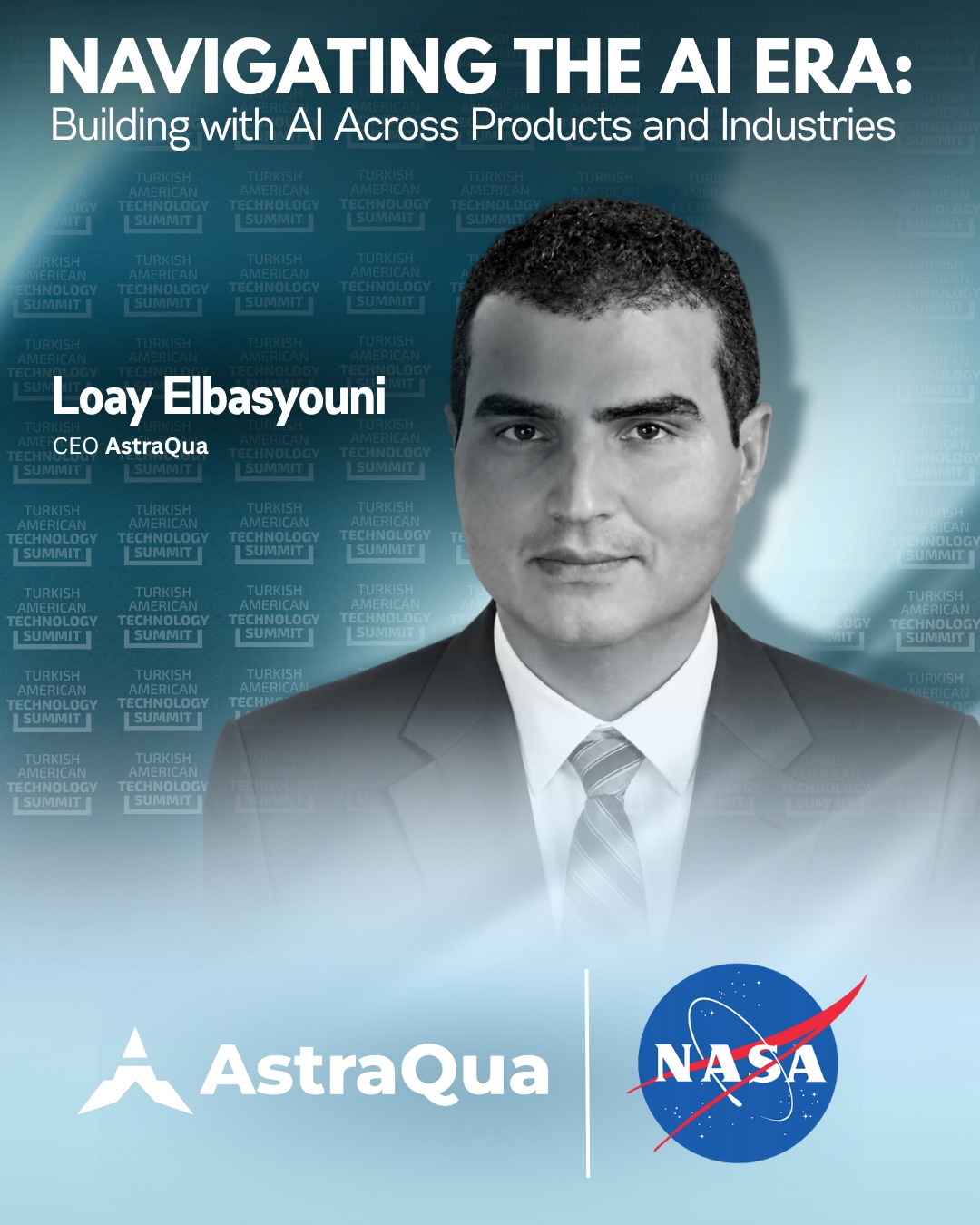 Loay Elbasyouni — AstraQua announcement poster